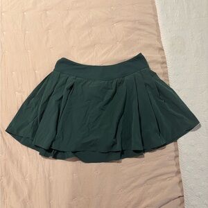 Chic Dark Green Athletic Skirt